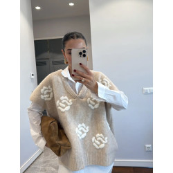 Marškiniai su megzta liemene