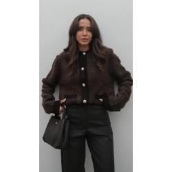 Rudas megztinis su sagutėmis