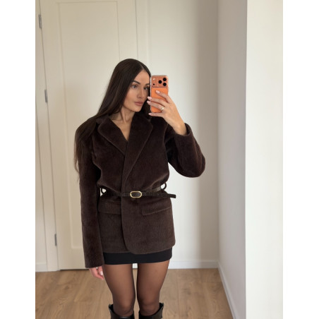 Švarkas su dirželiu