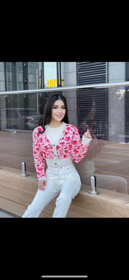 Trumpas crop top megztukas